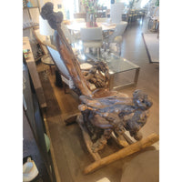 Vintage Rustic Root Rocking Chair