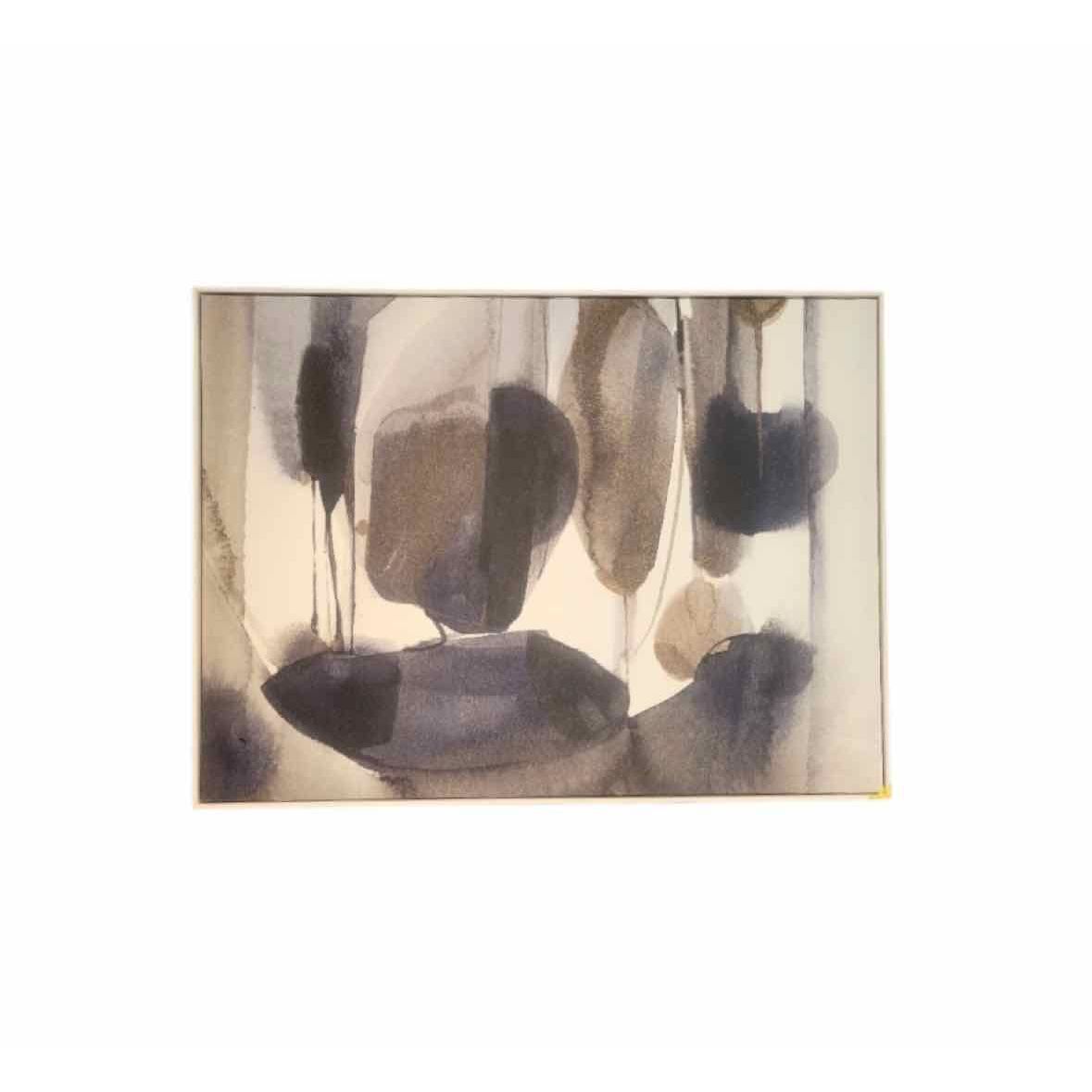 'Curve Appeal' Abstract Canvas Print by Michelle Lee in Frame