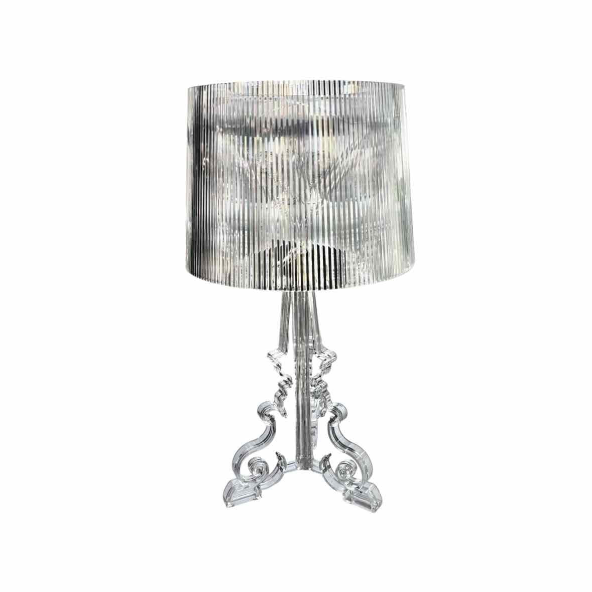 Bourgie Kartelll Lucite Shade & Tripod Base Table Lamp