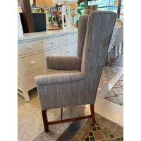 Custom Upholstered Vintage Gray Cashmere Armchair Attrib. to Hickory