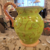 Ceramic Green Floral Pitcher