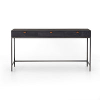 'Trey' Dark Wood 3-Drawer Modular Writing Desk by Four Hands - AS IS