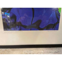 ' Emerald Green, Cobalt Blue ' Art Photo by Penelope Ross in Black Frame