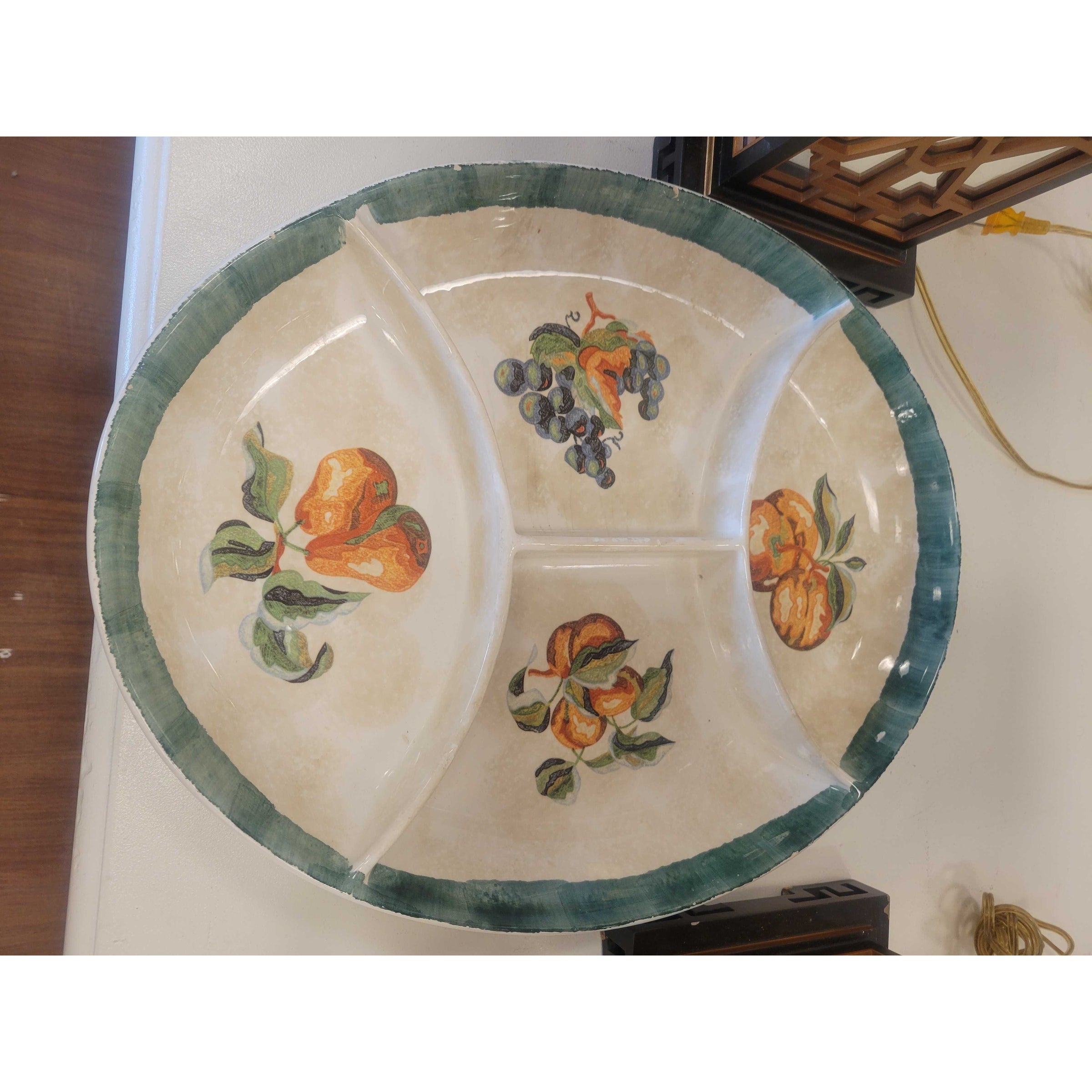 Himark Italian Porcelain Divided Serving Platter