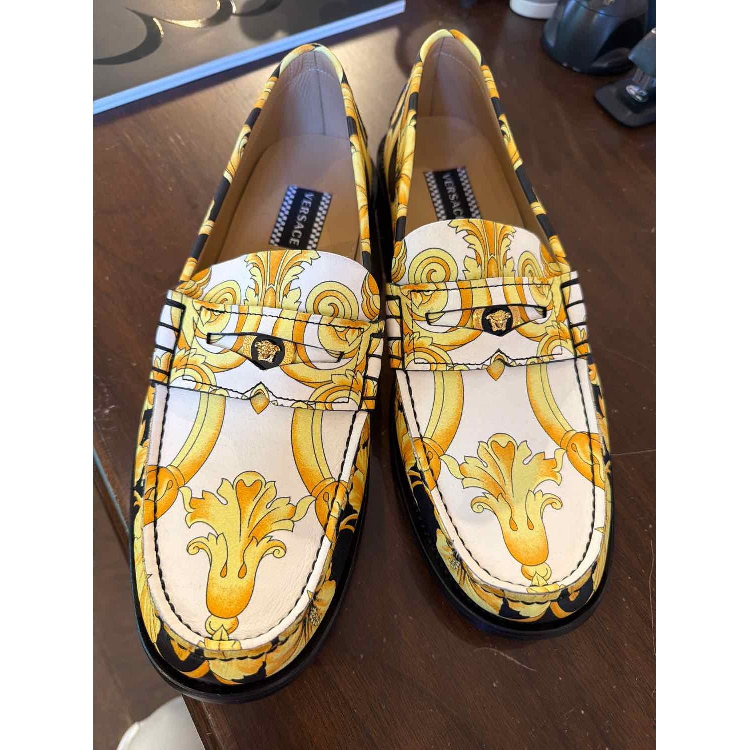 Shoe Size 42 Versace Multi-Brown Loafers – colletteconsignment.com