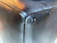 Black Leather Club Chair by Maurice Villency (AS IS)