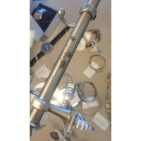 Wall-Mounted Metal Coat Rack Bar w/ 4 Hooks (AS IS)