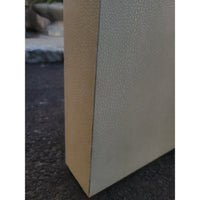 Shagreen Side Table w/ Glass Top