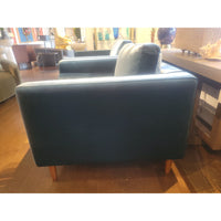 PAIR of Blue Velvet Luca Arm Chairs by Rove Concepts