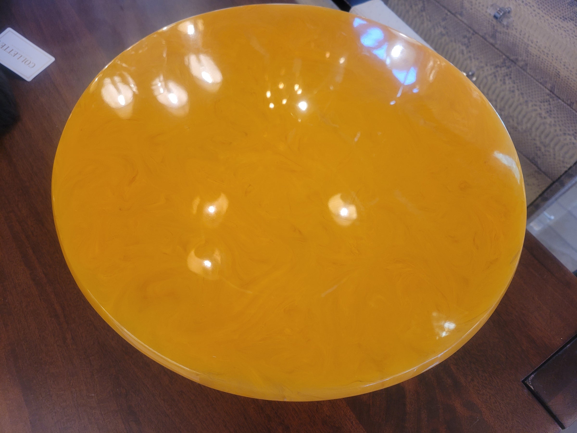 Marbleized Resin Cake Stand by Lily Juliet