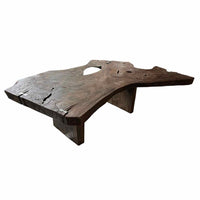 Live Edge Suar Wood Dining Table by Andrianna Shamaris