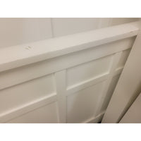 King-Sized White Wood Bed Frame by Land of Nod