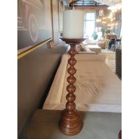SET of 3 Brown Pillar Candle Holders