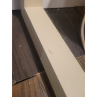 Off-White Wood 2-Drawer Desk (AS IS) - colletteconsignment.com