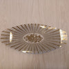 Georges Briard Gold Glass Flat Edge Oval Platter