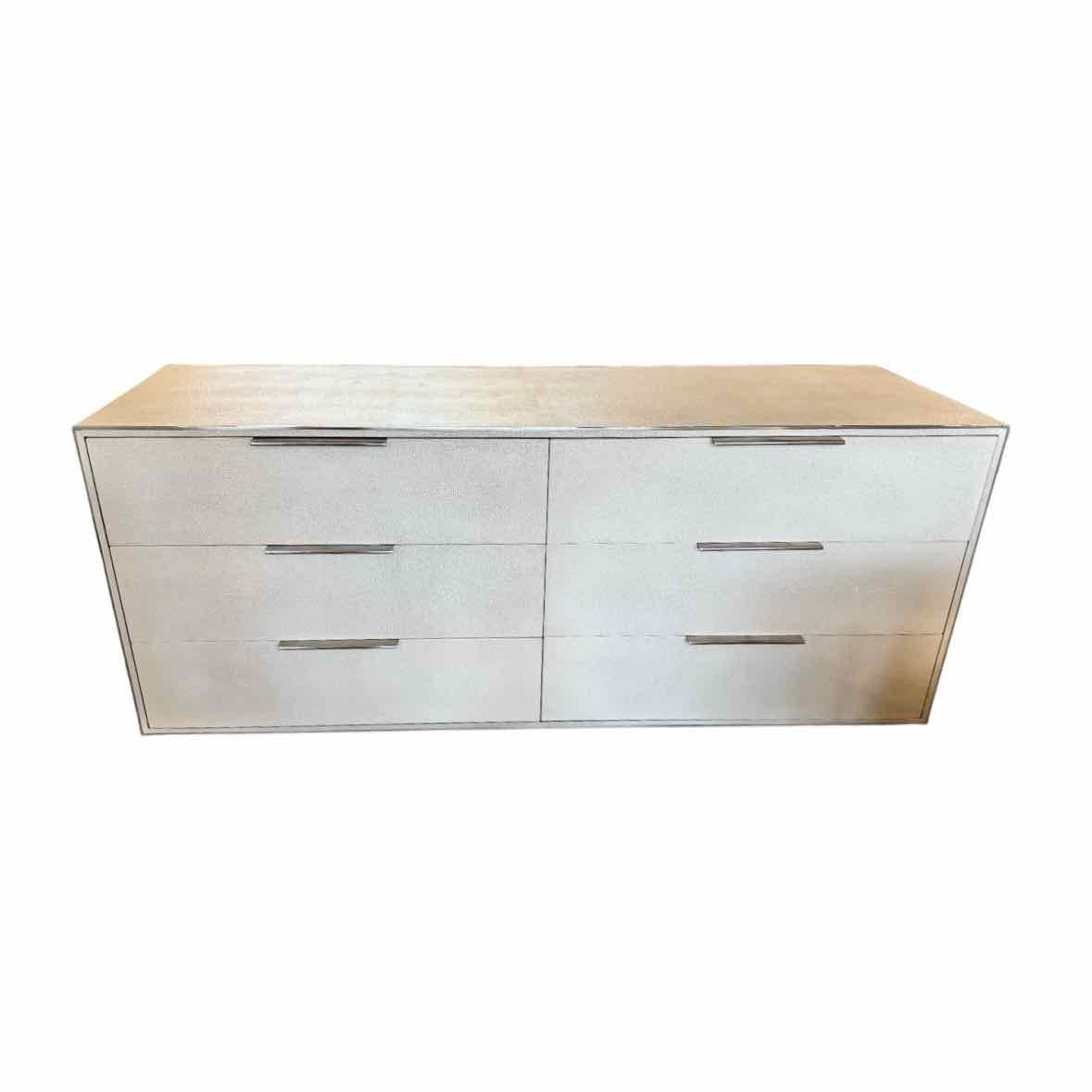 RH Saunderson Shagreen 6-Drawer Dresser 72"W x 20"D x 30"H