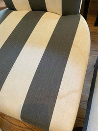 SET of 4 Striped Dining Chairs w/ Nailheads by Safavieh (AS IS)