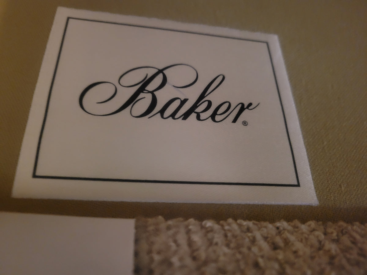 Neue Buttoned Loveseat w/ Carnegie Fabric by Baker