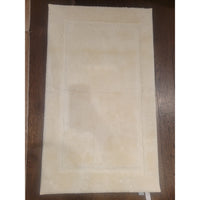Off-White Rectangular Bath Mat
