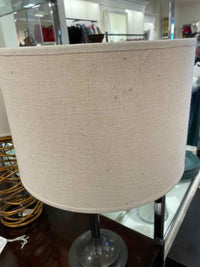 Bronze Swing Arm Table Lamp w/ Beige Shade by Robert Abbey