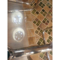 SET of 8 Poly Dining Chairs w/ Steel Legs