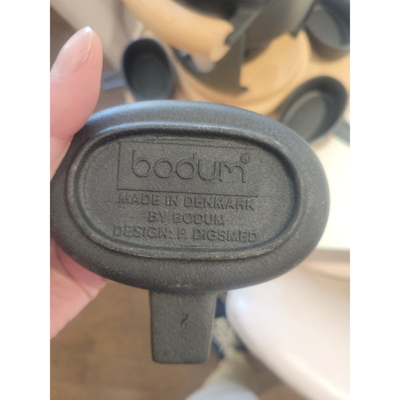 1960s Cast Iron & Wood Fondue Set by Richard Nissen for Bodum