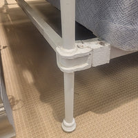 Antique King-Sized White Metal Bed Frame (AS IS)