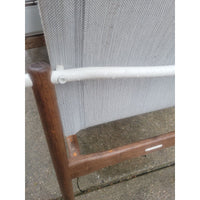 Set of 8 Gloster Teak Outdoor Chairs w/ Gray Mesh Seats