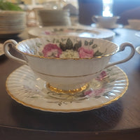 DuBarry Queen Mary China Soup Bowl w/ Saucer