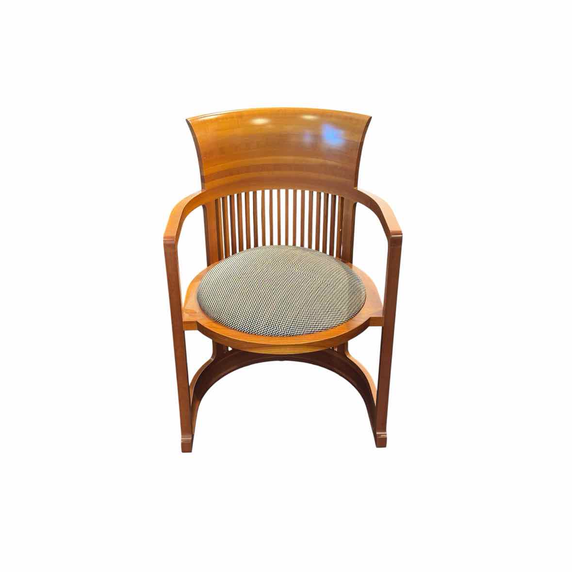 SET of 8 Model 606 Taliesin Barrel Armchairs by Frank Lloyd Wright for Cassina,