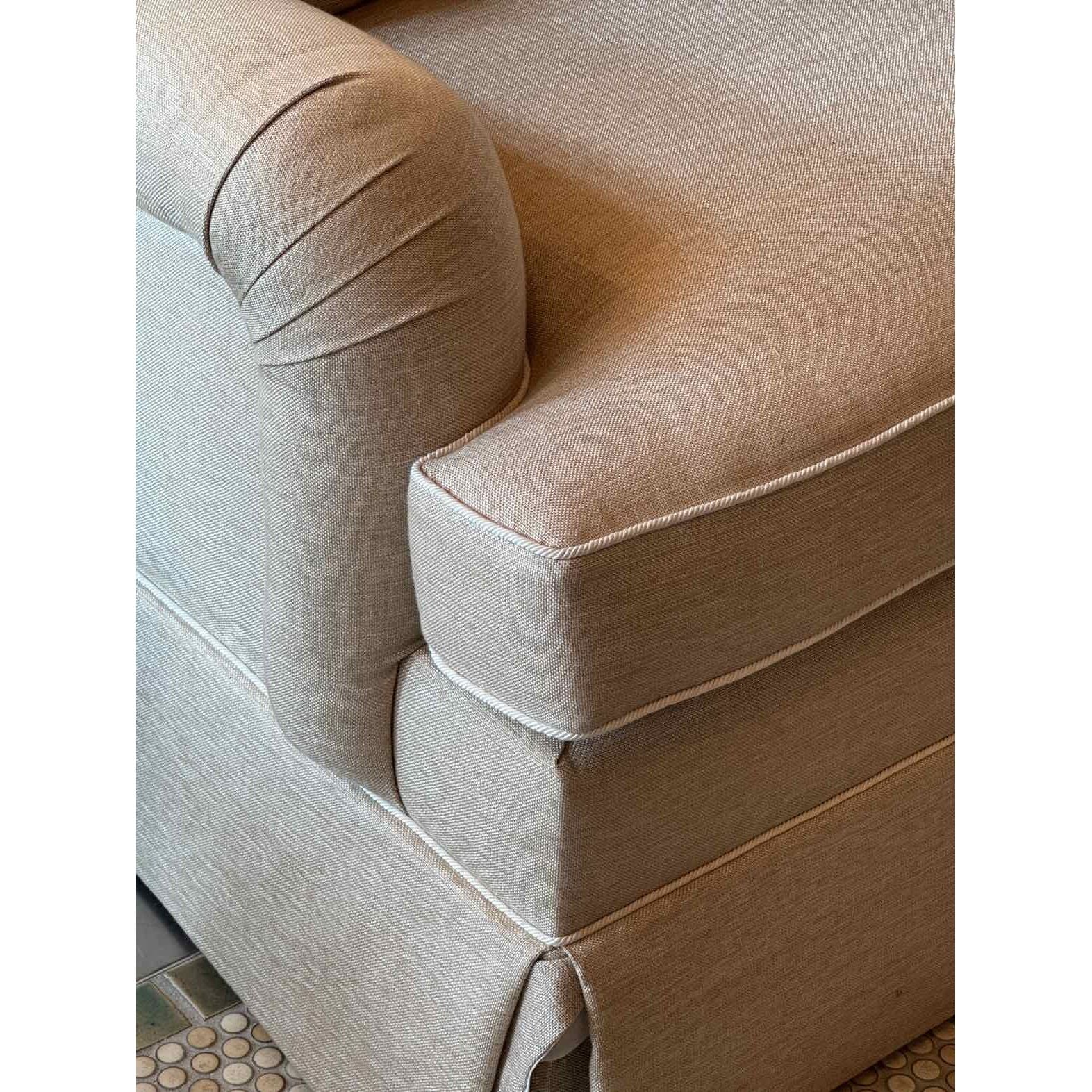 Avery Boardman Sleep Sofa in Beige Linen Blend