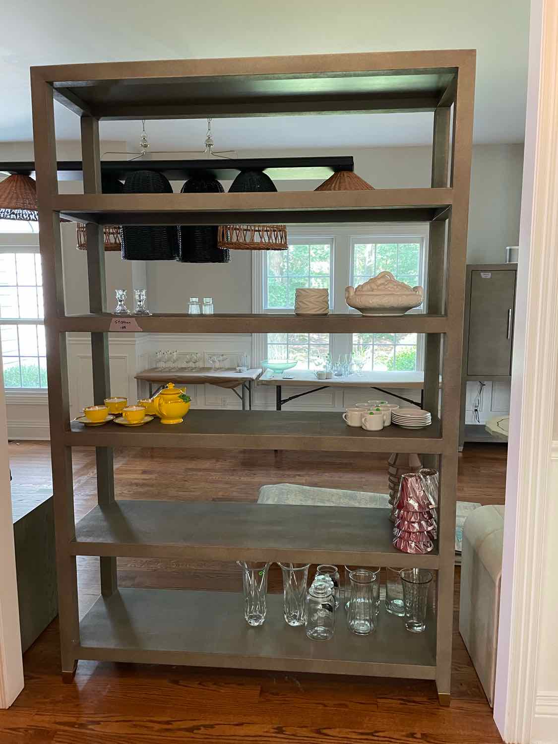 Graydon Open Shagreen Bookshelf by RH (AS IS)