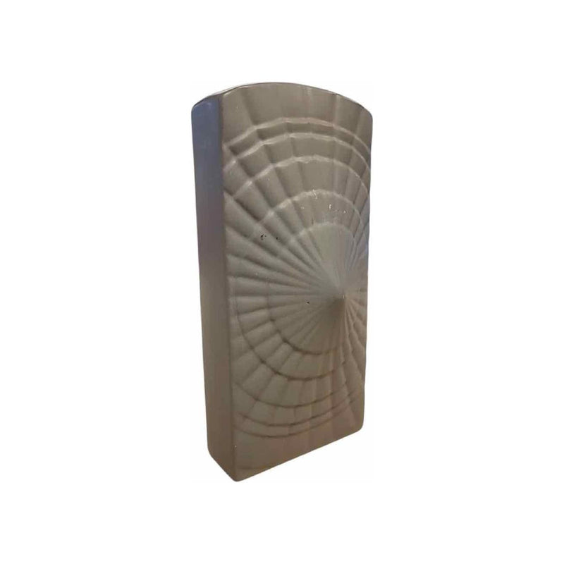 Matte Gray 3D Effect Ceramic Vase