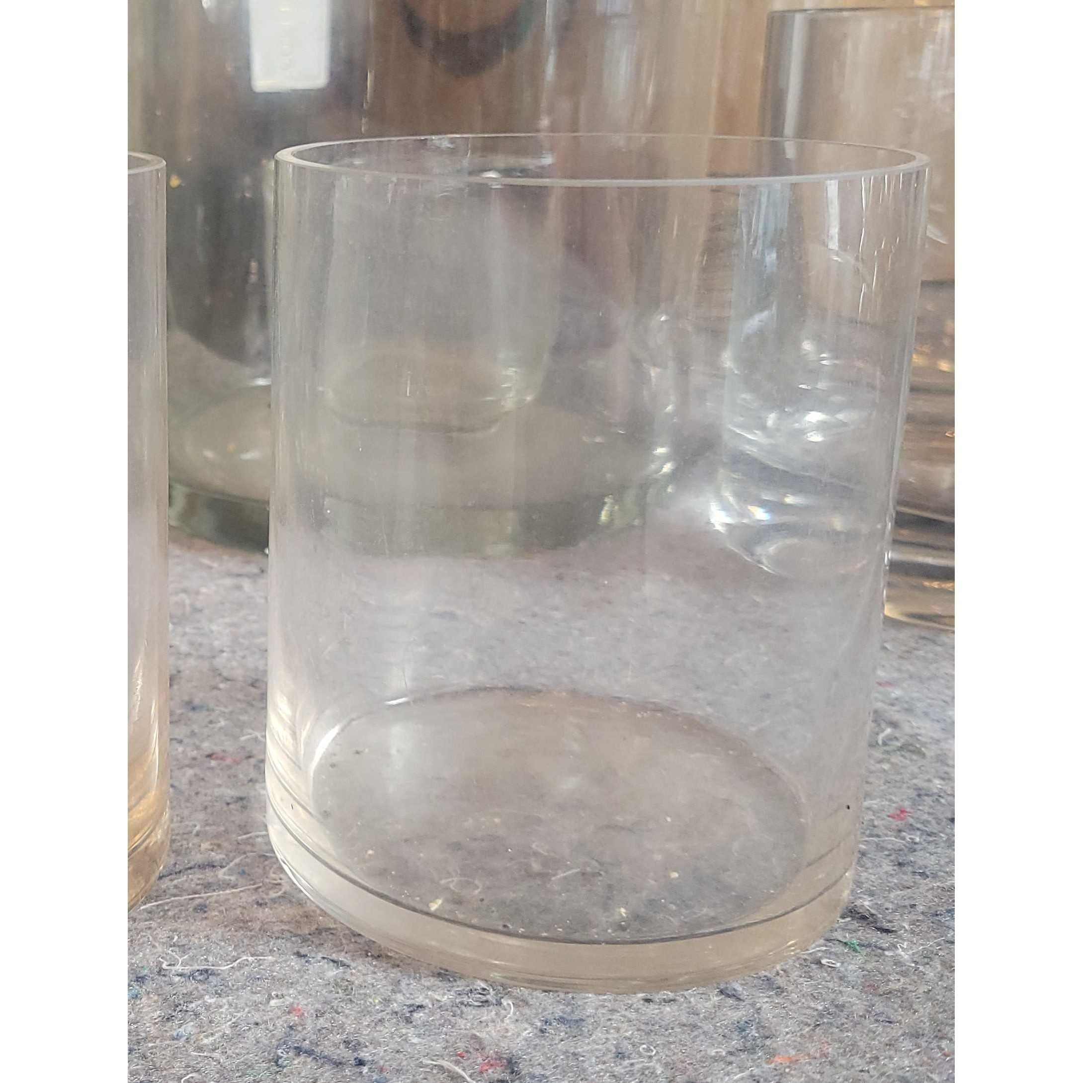 Small Thin-Rim Glass Candle Holder