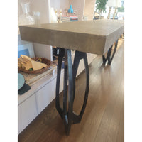 Stingray Shagreen Console Table w/ Bronze Patina Legs by R&Y Augousti (AS IS)