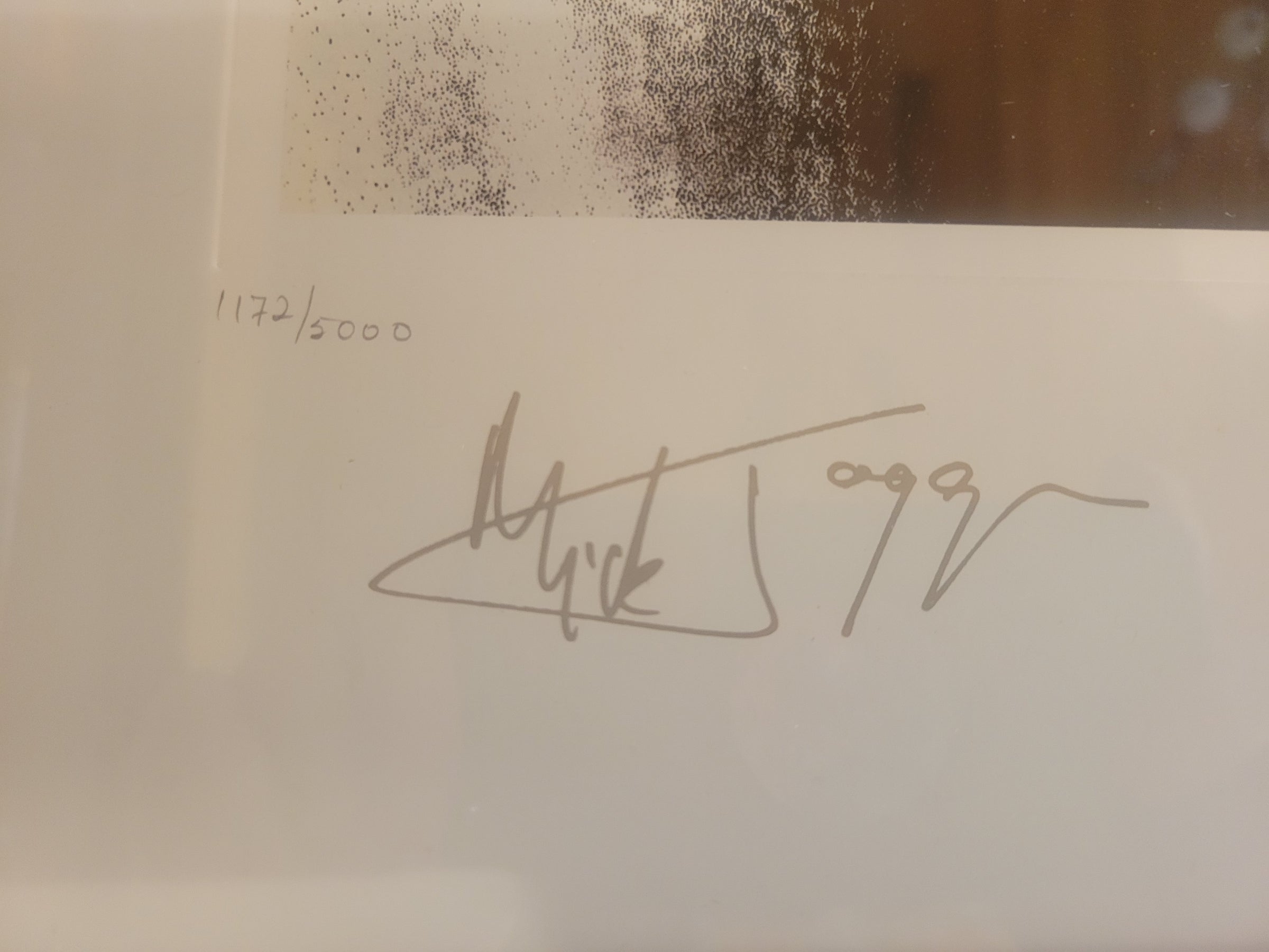 Signed L.E. Lithograph of The Rolling Stones 1994 Album 'Sticky Fingers' (AS IS)