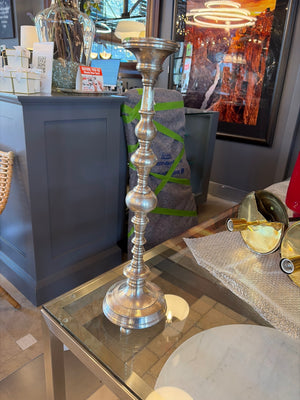 Large Metal Pillar Candle Holder