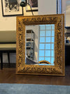 Large Rectangular Mirror w/ Carved Cherubs