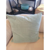 PAIR of Custom Pale Green Velvet Square Pillows