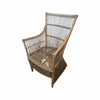 PAIR of Antique Rattan Arm Chairs - 23"L x 24"W x 38.5"H