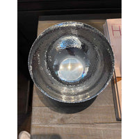Small Round Hammered Bowl, 8"Dx4"H
