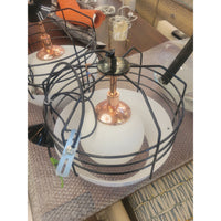 Bluff City Copper & Black Cage Pendant by Roll & Hill - colletteconsignment.com