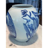 Blue and White Porcelain Urn Vase with Relaxing Motif by Jared FitzGerald