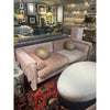 Custom Made Art Deco Style Pink Silk Velvet Sofa