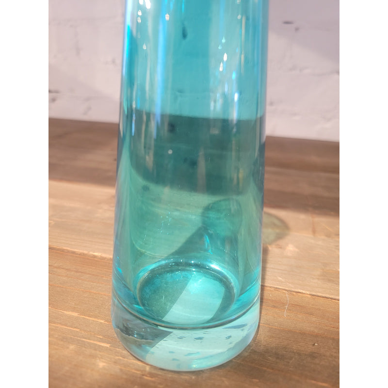 Teal Glass Bud Vase