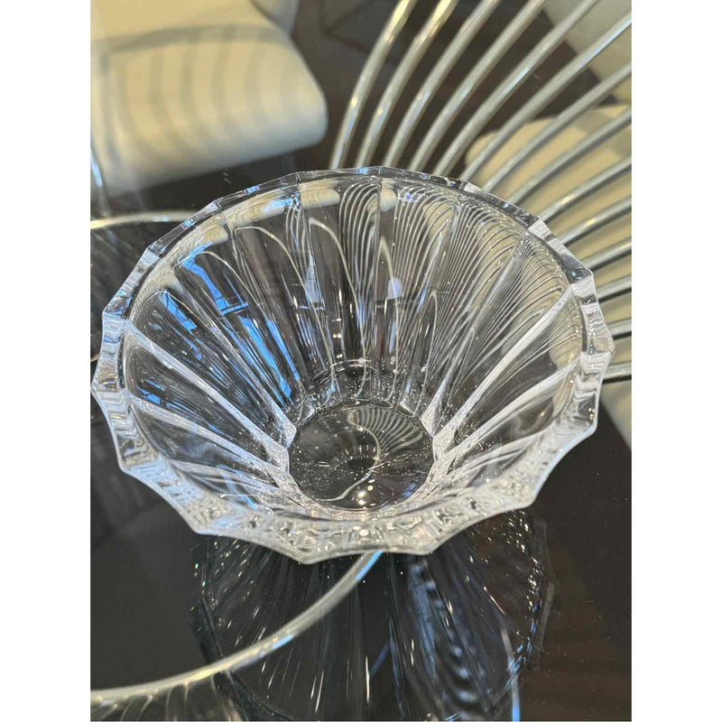 Set of Eight Crystal Flared Style Bowls, 6"Dx3"H