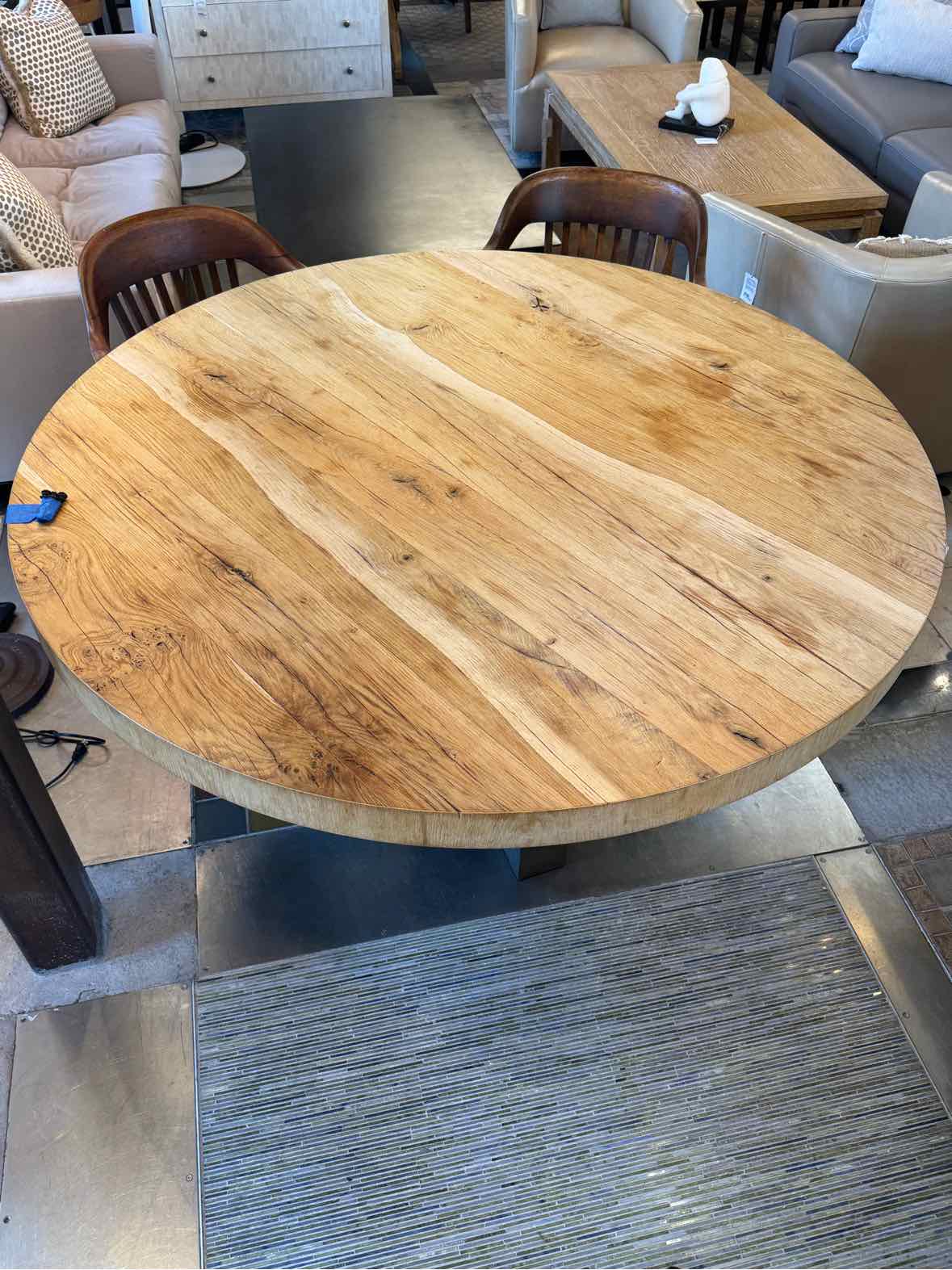 Artistica Home Verite 60" Round Blonde Wood Dining Table