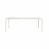 'Duo' White Aluminum Outdoor Dining Table by Janus et Cie