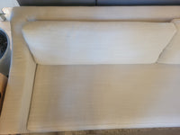 9-ft Belgian Linen Classic Slope Sofa w/ Ottoman by RH