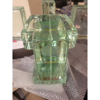 Green Cast Glass Blocks Side Table by Imperial Imagineering Italy